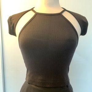 Plein Sud Cutout Crop Top